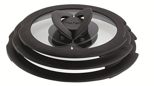 Tefal INGENIO Lot De 3 Couvercles Verre Et Silicone 16/18/20 Noir L9931012