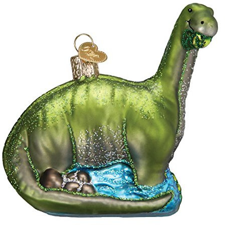 Old World Christmas Ornamente: Brontosaurus Glas geblasene Ornamente für Weihnachtsbaum (12471)
