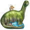 Old World Christmas Ornamente: Brontosaurus Glas geblasene Ornamente für Weihnachtsbaum (12471)