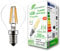 greenandco® CRI90+ Glühfaden LED Lampe | klar | ersetzt 28 Watt E14 G45 Globe, 3W 300 Lumen | 2700K warmweiß | Filament Fadenlampe | 360° 230V AC | nicht dimmbar | flimmerfrei | 2 Jahre Garantie