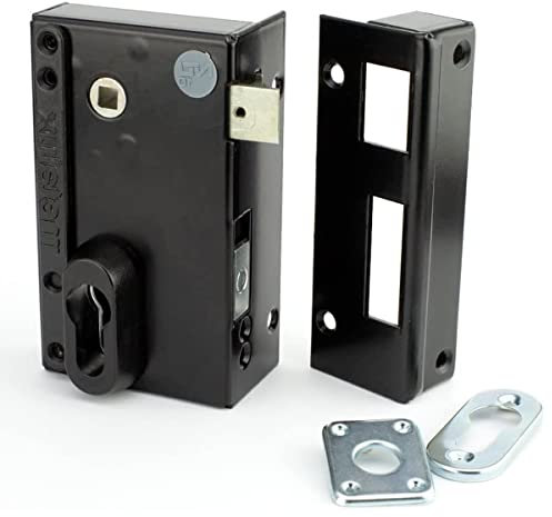 METALUX ND10 9872 Fouillot Gauche - Serrure de porte Universelle Entraxe Modulable 60 ou 70 mm Coffre 75x130 mm
