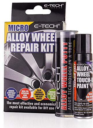 MP Essentials Micro DIY Car Vehicle Kerbed Damaged Restore Alloy Wheel Filler Putty and Touch Up Paint Stick Repair Kit (Graphite Technik Grey)