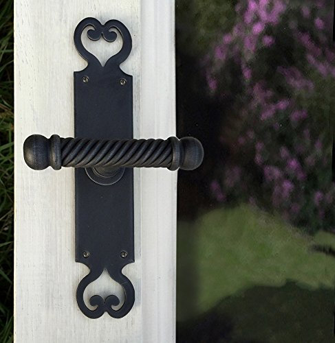 Antikas - Eisengriff Fenster Fensterolive, Fenster Griffe - Fenstergriffe antik gezwirbelt