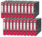 Leitz Qualitäts-Ordner, 20er Pack, das Original, DIN A4 Aktenordner schmal, 5 cm breit, Wolkenmarmor-Papier, Recycling-Ordner, Blauer Engel, Mit 180° Mechanik, Höchste Stabilität, Rot, 10505025