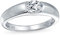 Bling Jewelry Personalisiere Moderner Einfacher Minimalistischer .50 CT Cubic Zirconia AAA CZ Runder Solitär Versprechen Verlobungsring Für Frauen .925 Sterlingsilber Plain Band Anpassbar