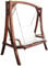 ALEOS. Design Hollywoodschaukel Gartenschaukel Schaukel Holzschaukel Hollywood Swing aus Holz Lärche Modell KUREDO103OD