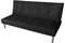 Schlafsofa / Bettsofa, 3-Sitzer, 178 x 79 x 84 cm, Schwarz