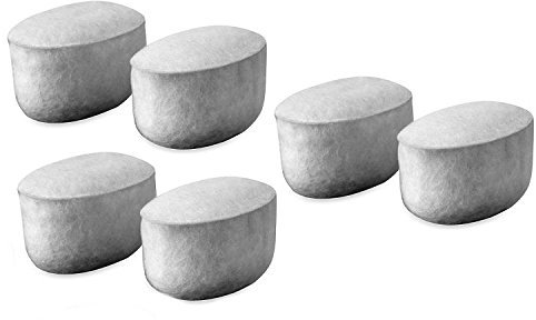 Blendin - Confezione da 6 filtri per l'acqua di ricambio al carbone, compatibili con macchine da caffè Calphalon 1800000