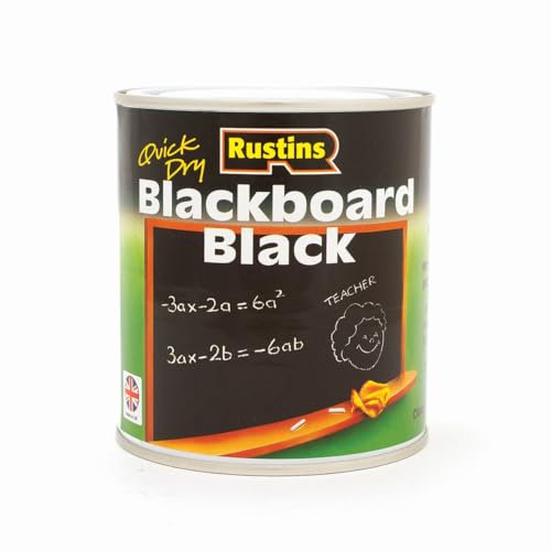 RUSTINS Blackboard Black Paint - 1ltr