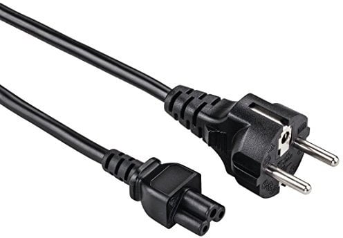 Hama - Cavo alimentazione Schuko M/IEC 60320 C5 F (trifoglio), 1,5 metri, nero