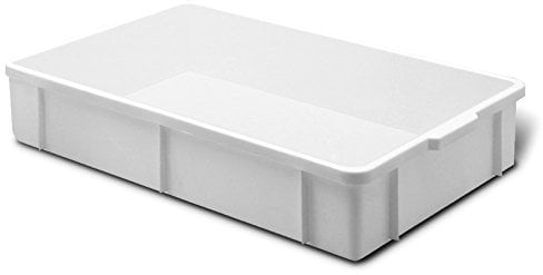 GIGANPLAST Transport Caja, Plástico, Blanco, 60 x 40 x 11 cm
