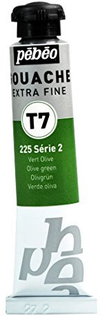 Pébéo Peinture Gouache 1 Tube de 20 ml Vert Olive 121-225