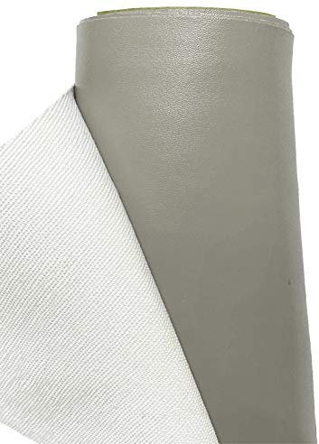 A-Express Kunstleder Lederimitat Wasserdicht Leder Stoff Schneiderei Kleidung Kleid Meterware - Grau - 100cm x 140cm