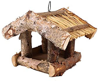 Tin Tours Vogelhaus aus Birke/Garten Vogelhaus 24x20x19H cm