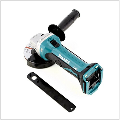 Makita BGA 452 - Smerigliatrice angolare a batteria, con 1 batteria Makita BL1830 agli ioni di litio da 18 V, senza caricatore né valigia