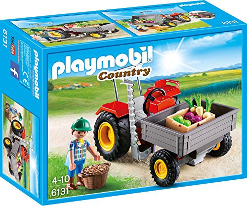 Playmobil 6131 Country Harvesting Tractor, Fun Imaginative Role-Play, PlaySets Suitable for Children Ages 4+