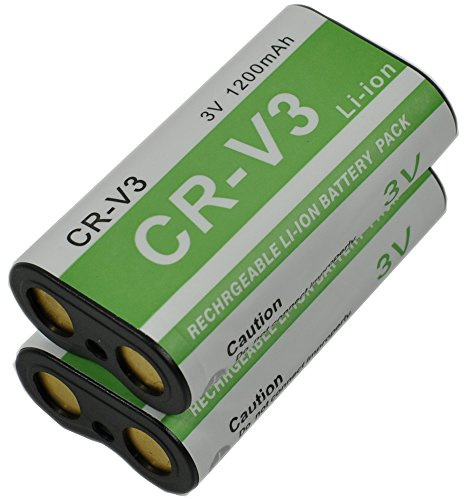 BTBAI 2x CR-V3 Battery for CRV3 CR-V3P CRV3P KCRV3 LB-01 LB01 LB-01E LB01E RCR-V3 RCRV3 Digibino DB100 DB200 *ist D *ist DL *ist DL2 *ist DS *ist DS2 Digital Camera Battery k1a