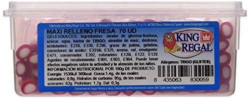 King Regal Maxi Relleno Fresa - estuche 70 unidades
