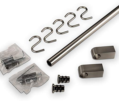 So-Tech® Barre de Cuisine Set de Barre 1200 mm Finition en Acier INOX