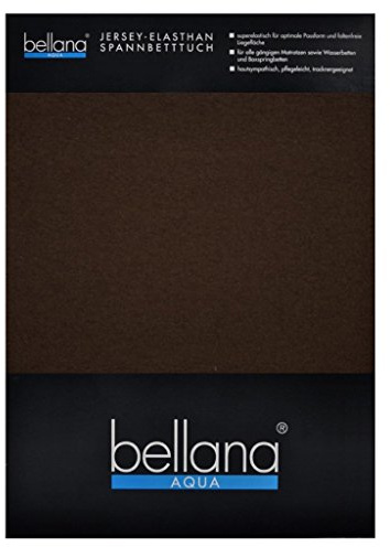 Bellana® Aqua Jersey Multifunktions-Spannbettlaken für Wasserbetten in Normal- und Übergrößen, 140-160x200-220 cm in Schoko