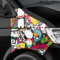 Auto-Dress Stickerbomb Auto-Folie mit Luftkanal-Technik für 3D Car-Wrapping (200x150cm, Design: Sponge, Farbe: Bunt, Finish: Glanz)