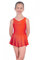 Roch Valley ISTDJ ärmelloses Ballett Trikot mit Rock Rot 5-6 Jahre 110-116cm (1)