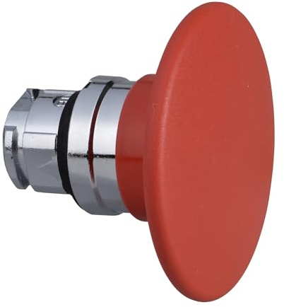 Schneider Electric Harmony Drucktastenkopf Ø 22 mm, Rot Federrückstellung Pilzkopf Pilzkopf Verchromtes Metall, IP66