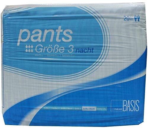 PARAM Pants Basis Nacht Gr.3 20 St
