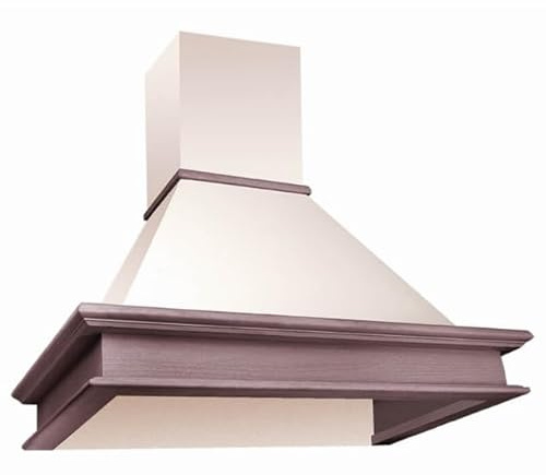 Dunstabzugshaube AKPO WK-4 RUSTICA Ecru - Buche / 60cm / 420m3/h - Kaminhaube - Wandhaube mit Holz/Buche