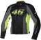Dainese-VR46 AIR TEX Giacca da moto, Nero/Fluo-Giallo, Taglia 46