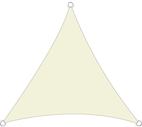 Green Bay Triangle Sun Shade Sail Garden Patio Party Sunscreen Awning Canopy 98% UV Block Cream