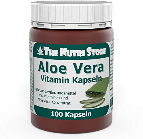 Aloe Vera 200 mg pro Vitamin Kapseln 100 Stk. - Mit Vitamin E, Vitamin C, Vitamin B-Komplex, Folsäure, Biotin