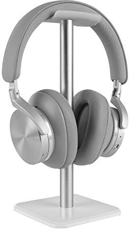GEEKRIA Aluminum Alloy Headphone Stand for Over-Ear Headphones, Gaming Headset Holder, Desk Display Hanger with Solid Heavy Base Compatible with Beats SoloPro, Bose QC35 (White)