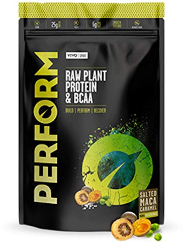 Vivo Perform Raw Plant Protein & BCAA Powder, Salted Maca Caramel