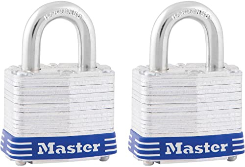 Master Lock 3T Keyed Padlock, Silver, 5.6 x 1.6 x 1.2