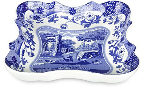 Spode Blaues italienisches Devonia-Tablett