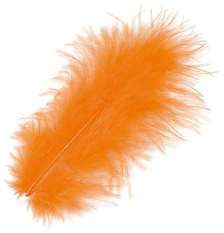 KnorrPrandell 6619100 Marabufedern, 10 cm, orange