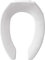 Bemis Church 295CT 000 Toilet Seat Without Cover Will Never Loosen & Reduce Call-Backs, Elongated, Plastic, White