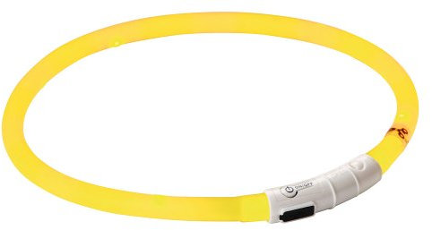 Kerbl Pet 81190 Maxi Safe Led-Halsband, gelb, Länge 55 cm