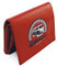 BRISA VW Collection - Volkswagen Unisex Retro-Vintage-Geld-Börse-Beutel aus Tarpaulin mit T1 Bus Design (Vintage/Rot)