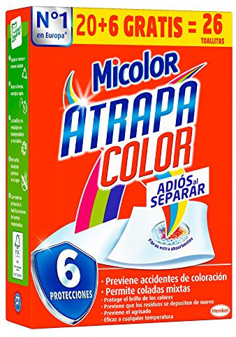Micolor Lingettes Atrapa Color – 26 lavages