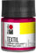 Marabu 17160005031 - Textil Stoffmalfarbe für helle Stoffe, Kirschrot 50 ml, Druckfarbe auf Wasserbasis, waschbeständig bis 60°C, Fixierung durch Bügeln o. Backofen