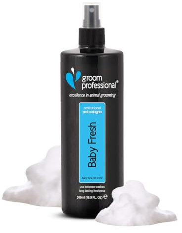 Groom Professional Baby Fresh Haustier-Parfüm, Exzellenz in der Tierpflege, Hundeparfüm mit dem vertrauten frischen Baby Fresh Duft, enthält Kamille zur Beruhigung der Haut, 500ml