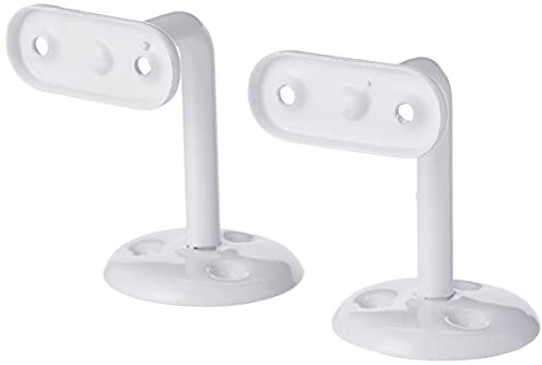 Merriway BH02731 (2 Pcs) Handrail Bracket 63mm (2.1/2 inch) White - Pack of 2 Pieces