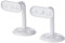 Merriway BH02731 (2 Pcs) Handrail Bracket 63mm (2.1/2 inch) White - Pack of 2 Pieces