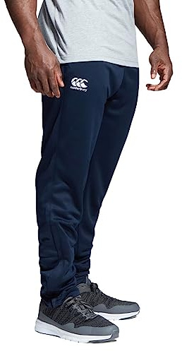 Canterbury Men's Stretch Tapered Poly Knit Pants, Navy, Medium, E512866