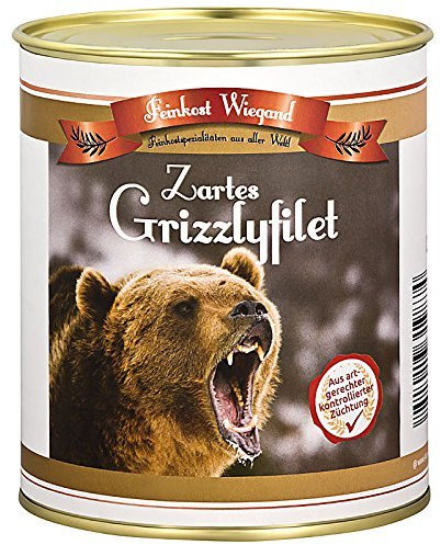 4you Design Grizzlyfilet Feines aus der Dose – lustiges Geschenk für Kinder & Erwachsene – Geschenkidee zu Weihnachten, Geburtstag oder 1. April – Gummibärchen Süßigkeit – 175 g