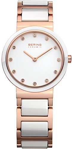 BERING Women's Quartz Watch, 29 mm Stainless-Steel Case and Dial, Milanese Strap, Sapphire Crystal, 5 ATM, 10729
