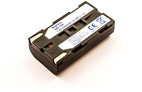 Akkuversum Akku kompatibel mit Samsung SB-L110A, Camcorder/Digitalkamera Li-Ion Batterie