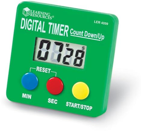 Learning Resources Digitaler Timer zum Rückwärts-/Vorwärtszählen